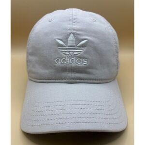 Adidas Baseball Cap Trefoil‎ Logo Embroidered Gray/Pink Cotton Adjustable Strap